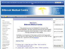 Tablet Screenshot of bilbrookmedicalcentre.nhs.uk